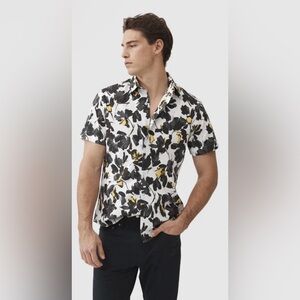 Rodd & Gunn Newcastle Sports Fit Shirt Black & White Men's Size Large NWT